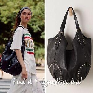 New! Free People Bushwick Leather Tote